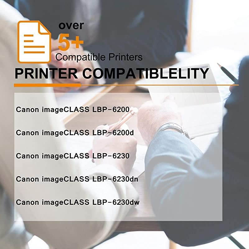 4 Pack Compatible Toner Cartridge Replacement for Canon 126 CRG126 CRG126 3483B001 Black for use in ImageClass LBP6200d and LBP6230dw Wireless Laser Printers