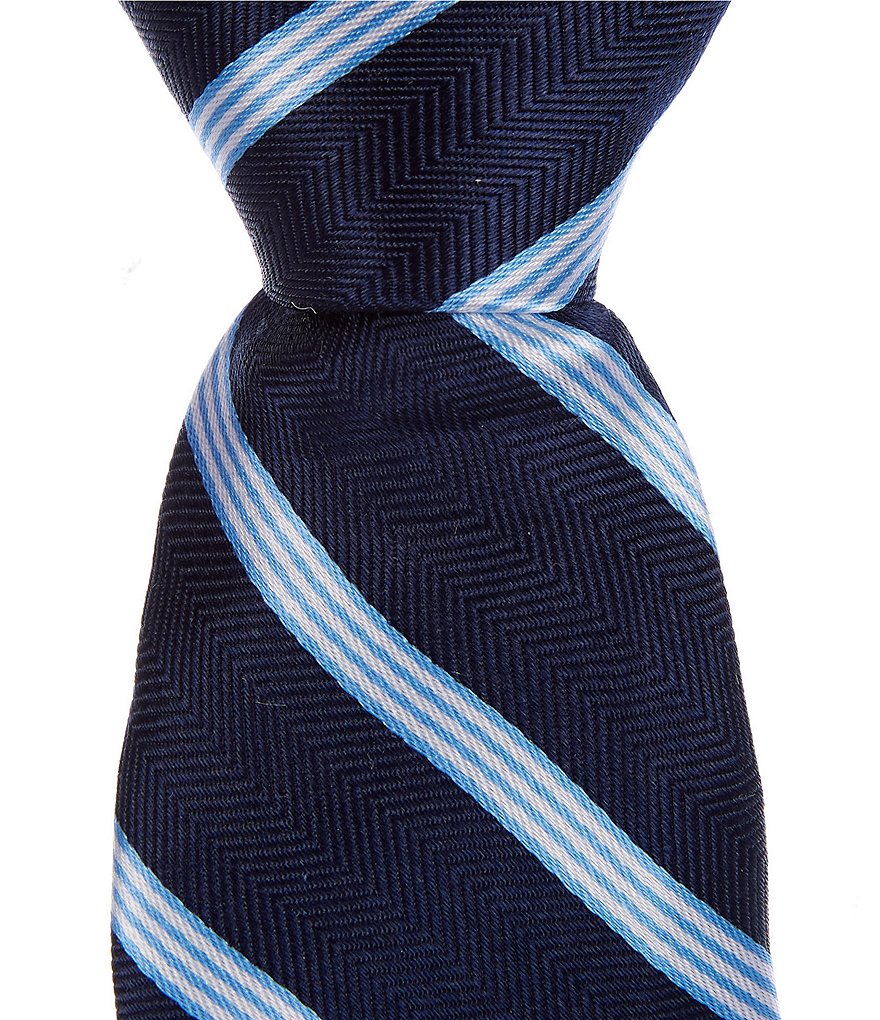 Class Club Gold Label Boys 14#double; Textured Stripe Tie