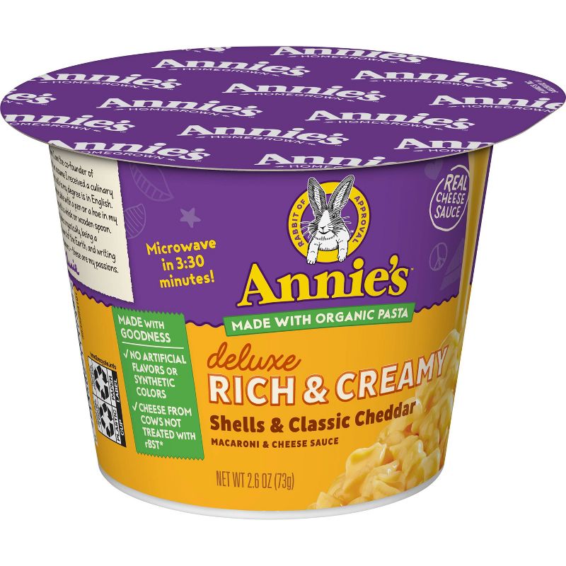 Annie's Classic Deluxe Microwavable Mac & Cheese Cup - 2.6oz