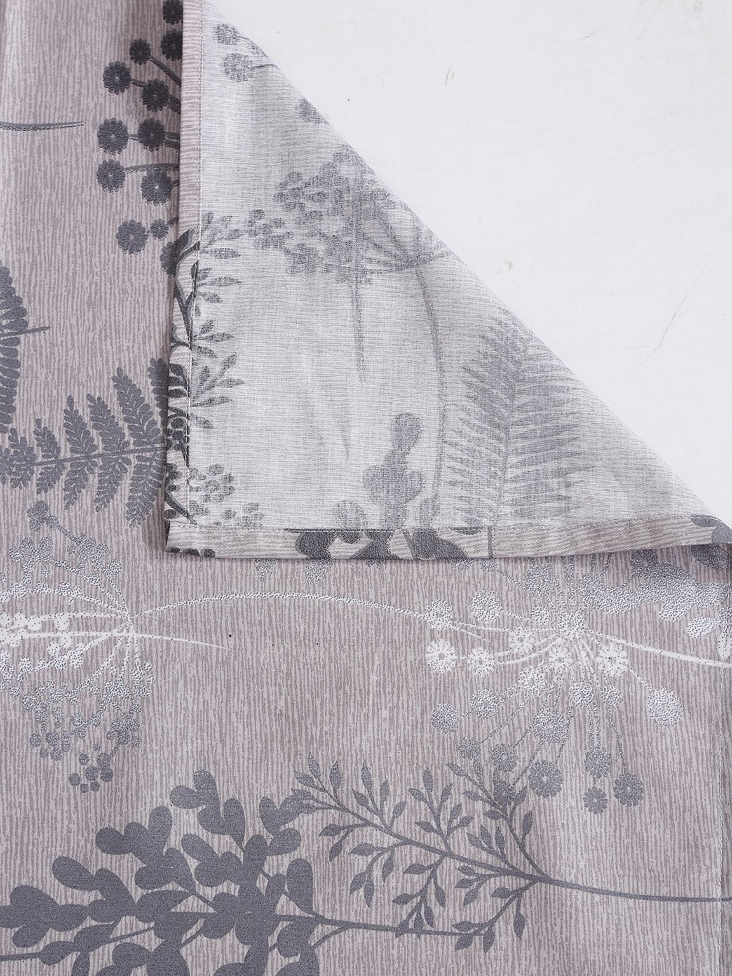 Swayam   Floral Purple & Grey 240 TC Cotton King Bedsheet with 2 Pillow Covers