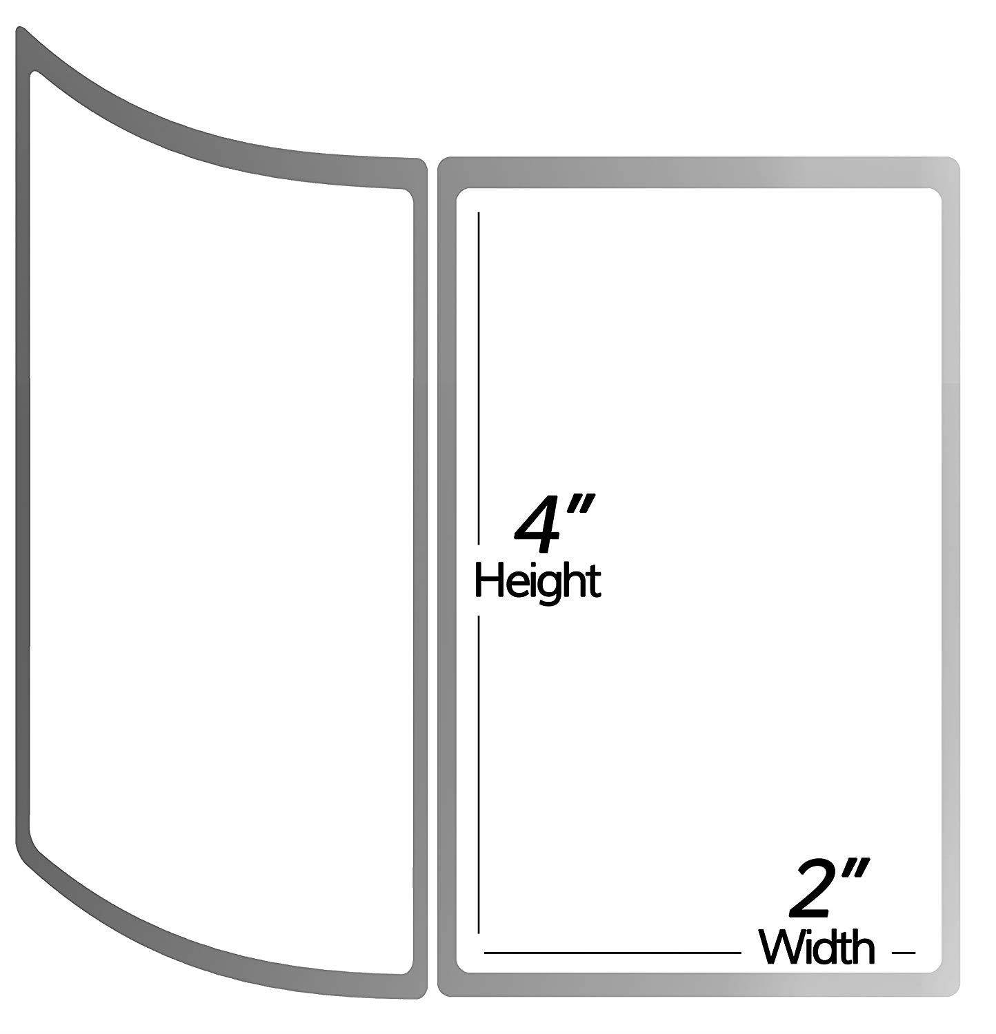 [10 Rolls / 6200 Labels] SOJITEK ZE1400212 4 x 2.5 Inch Thermal Labels Zebra Compatible Labelwriter Desktop Printer - 1" Core