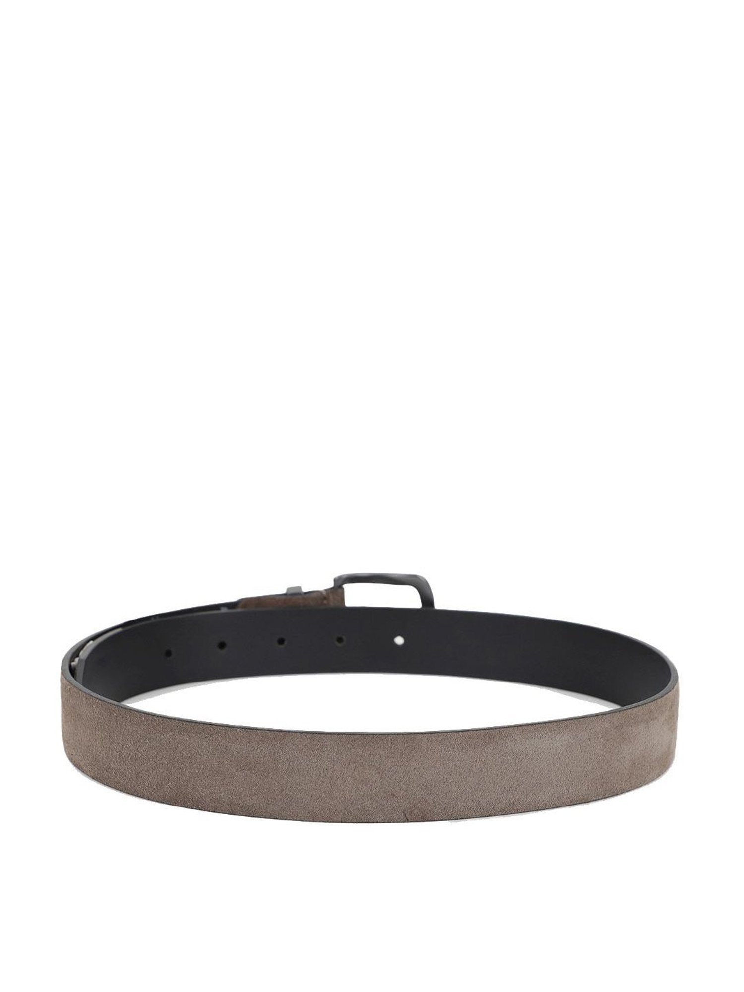 Antony Morato Beige Leather Textured Waist Belt