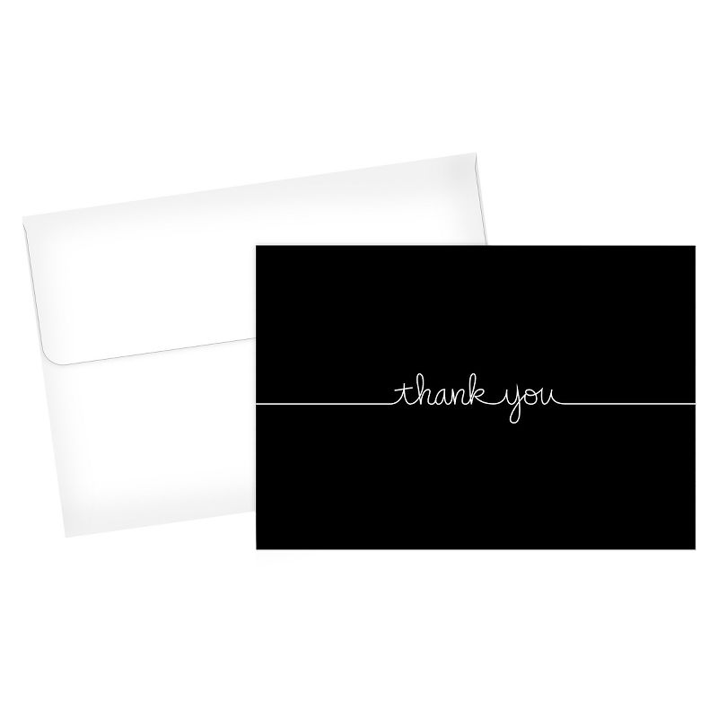 50ct Grace "Thank You" Card Black