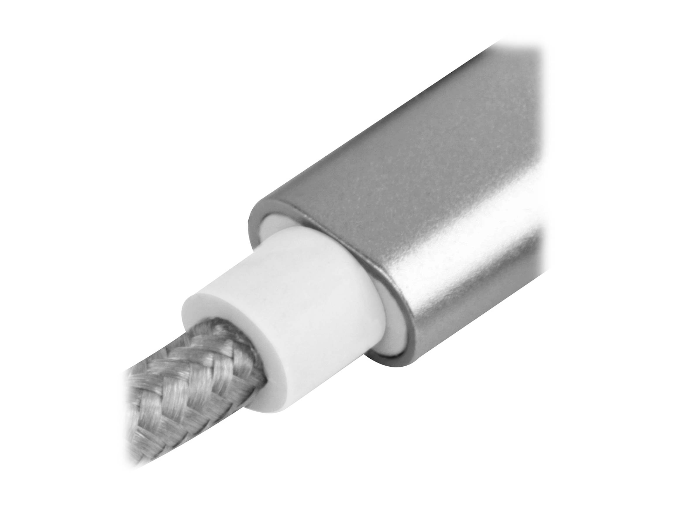 SilverStone Technology Micro USB Cable for Most Smartphones / LG / Samsung / Reversible USB-A / Reversible Micro USB-B / 1000MM - Charcoal Gray - CPU01C