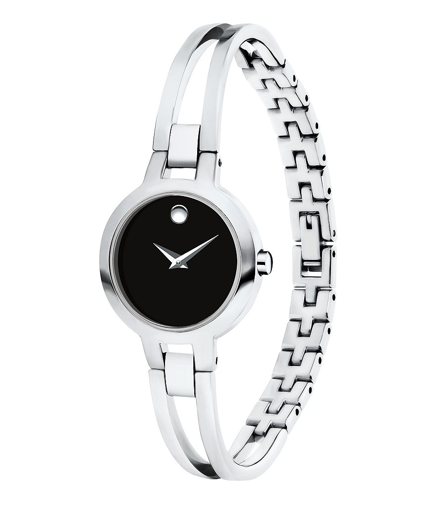 Movado Double Bar Bangle Style Amorosa Watch