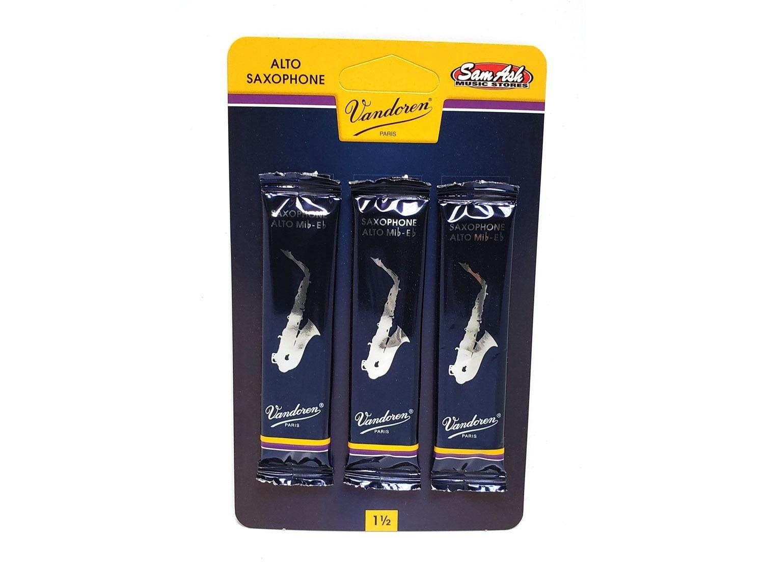 Vandoren Traditional Alto Saxophone Reeds 3-Pack (2.5)