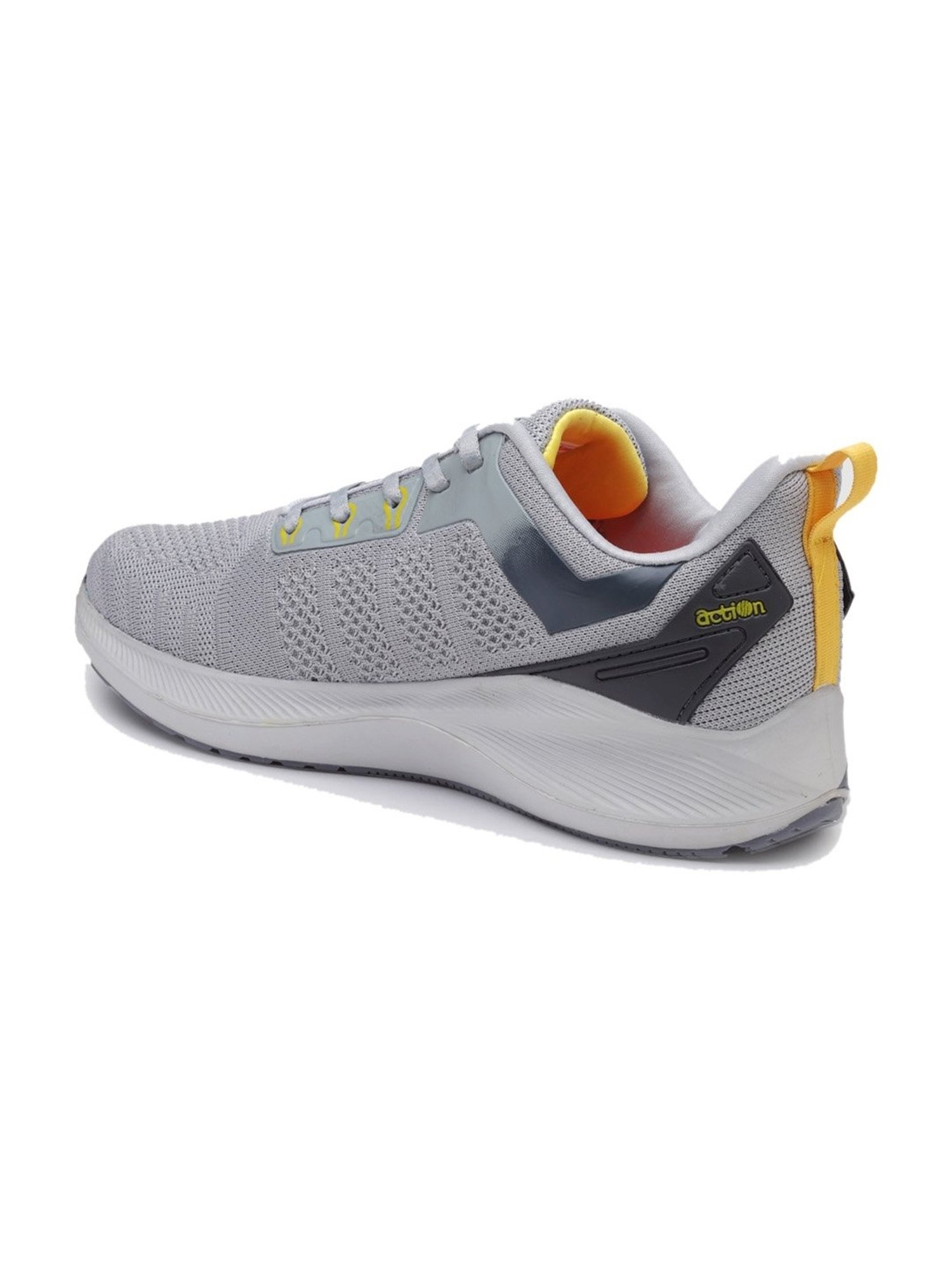 Action Men's Light Grey Running Shoes