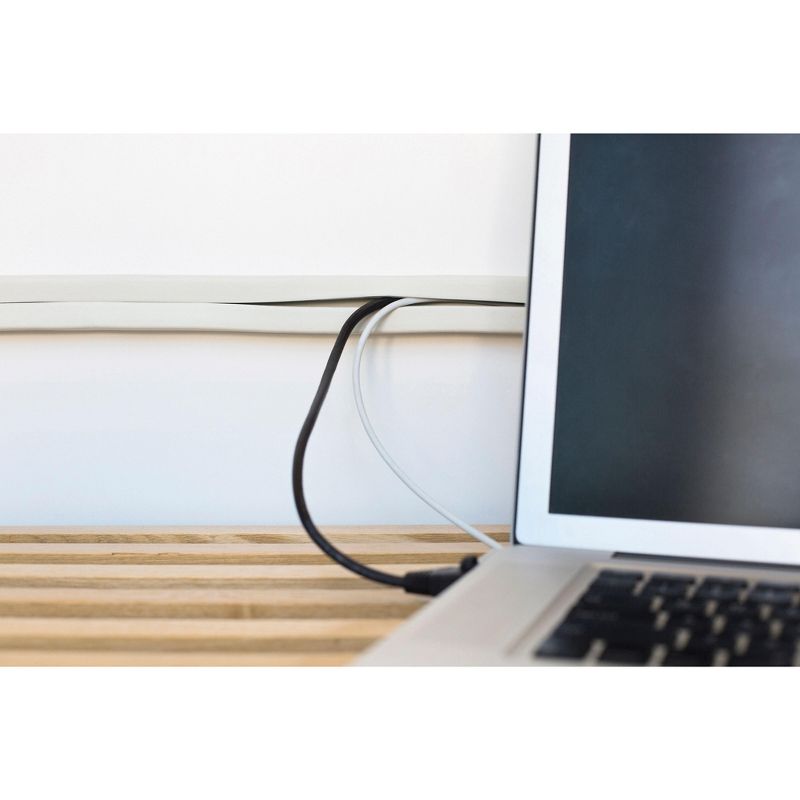 UT Wire 10 Feet Cord Channel, White UTW-CC1001-WH