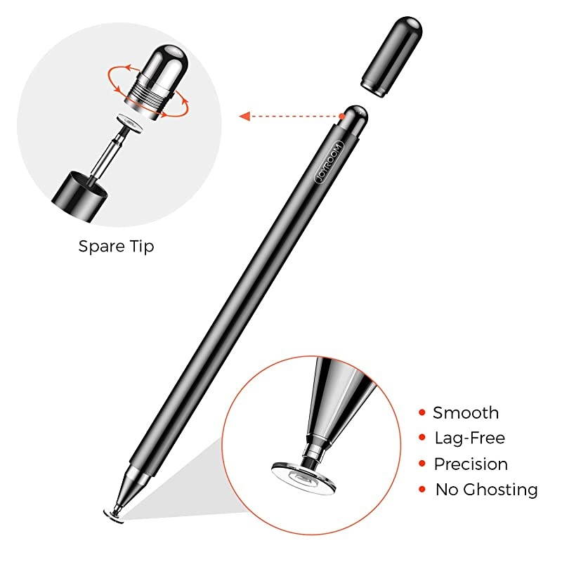 Stylus Pen for iPad Capacitive Pencil for Kid Student Drawing Writing High Sensitivity with Artist GlovePalm Rejection for Touch Screen Devices Tablet Smartphone Black