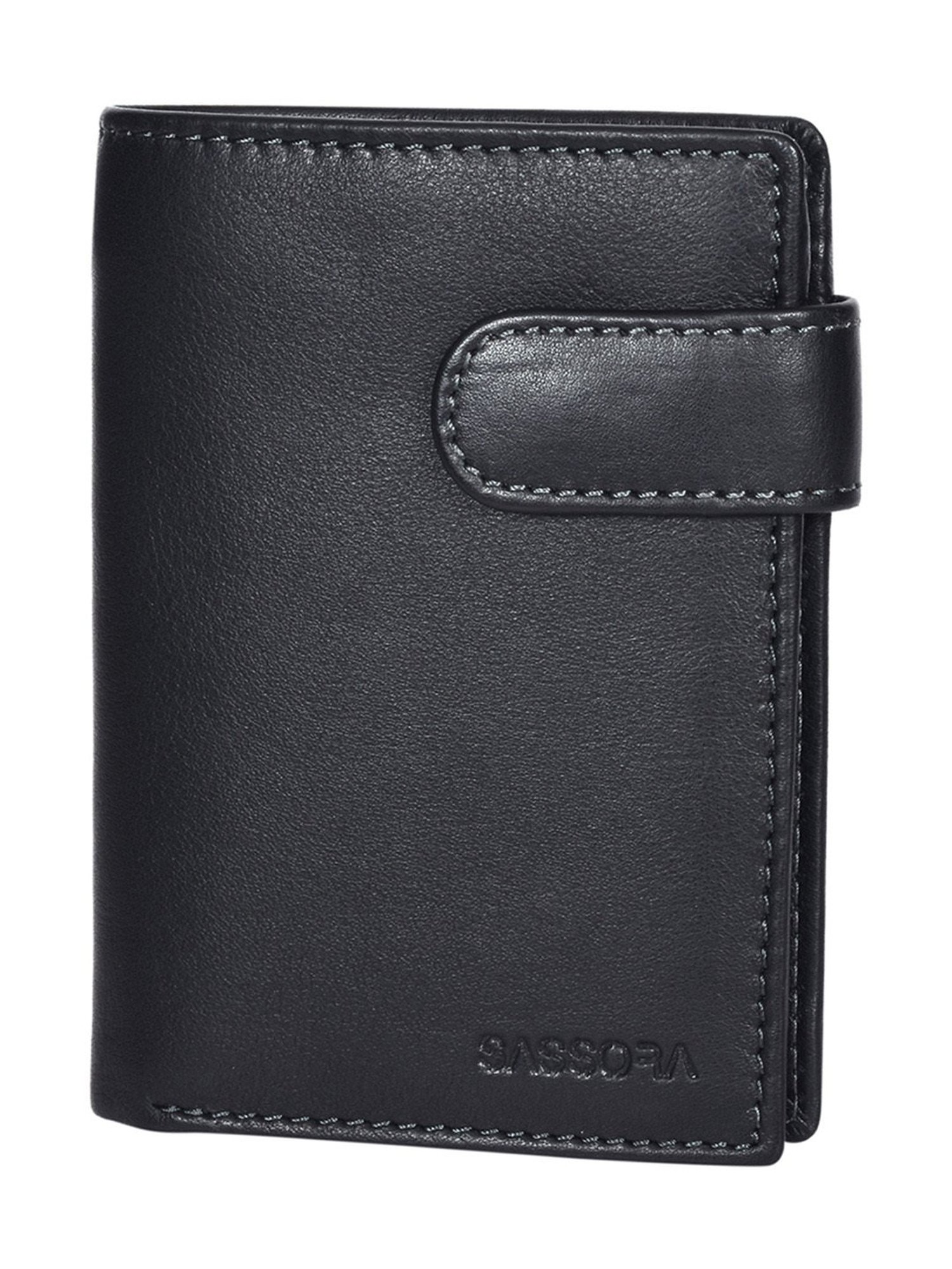 SASSORA Pablo Black Medium Leather Notecase