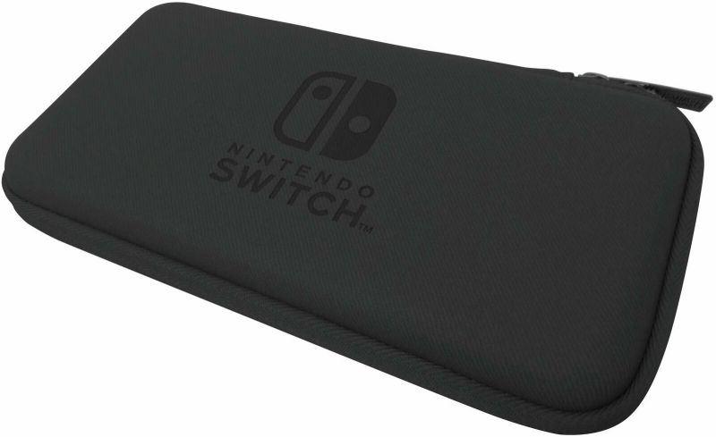 Hori Official Nintendo Switch Lite Slim Tough Pouch Case - Black