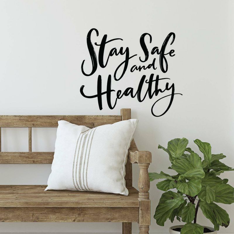 Stay Safe Healthy Peel and Stick Wall Decal - RoomMates