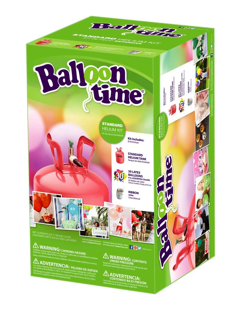 8.9 cu ft Helium Balloon Kit