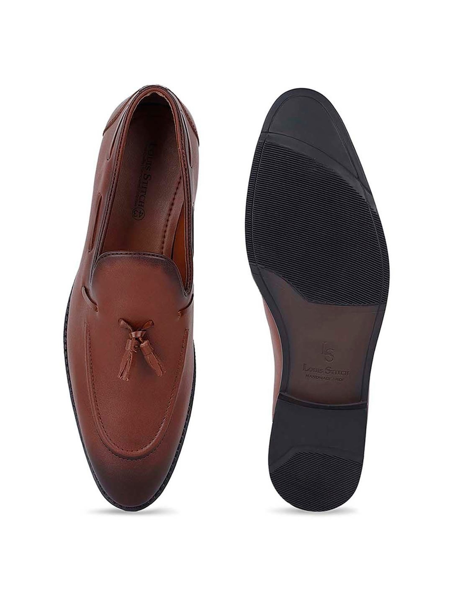 Louis Stitch Men's Tan Formal Mocassins