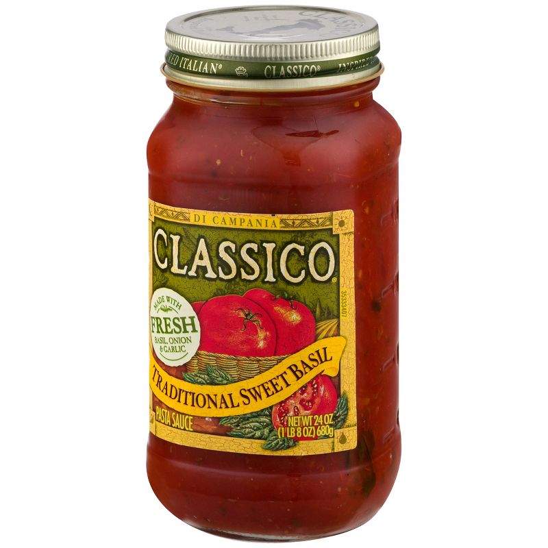 Classico Traditional Sweet Basil Pasta Sauce 24oz