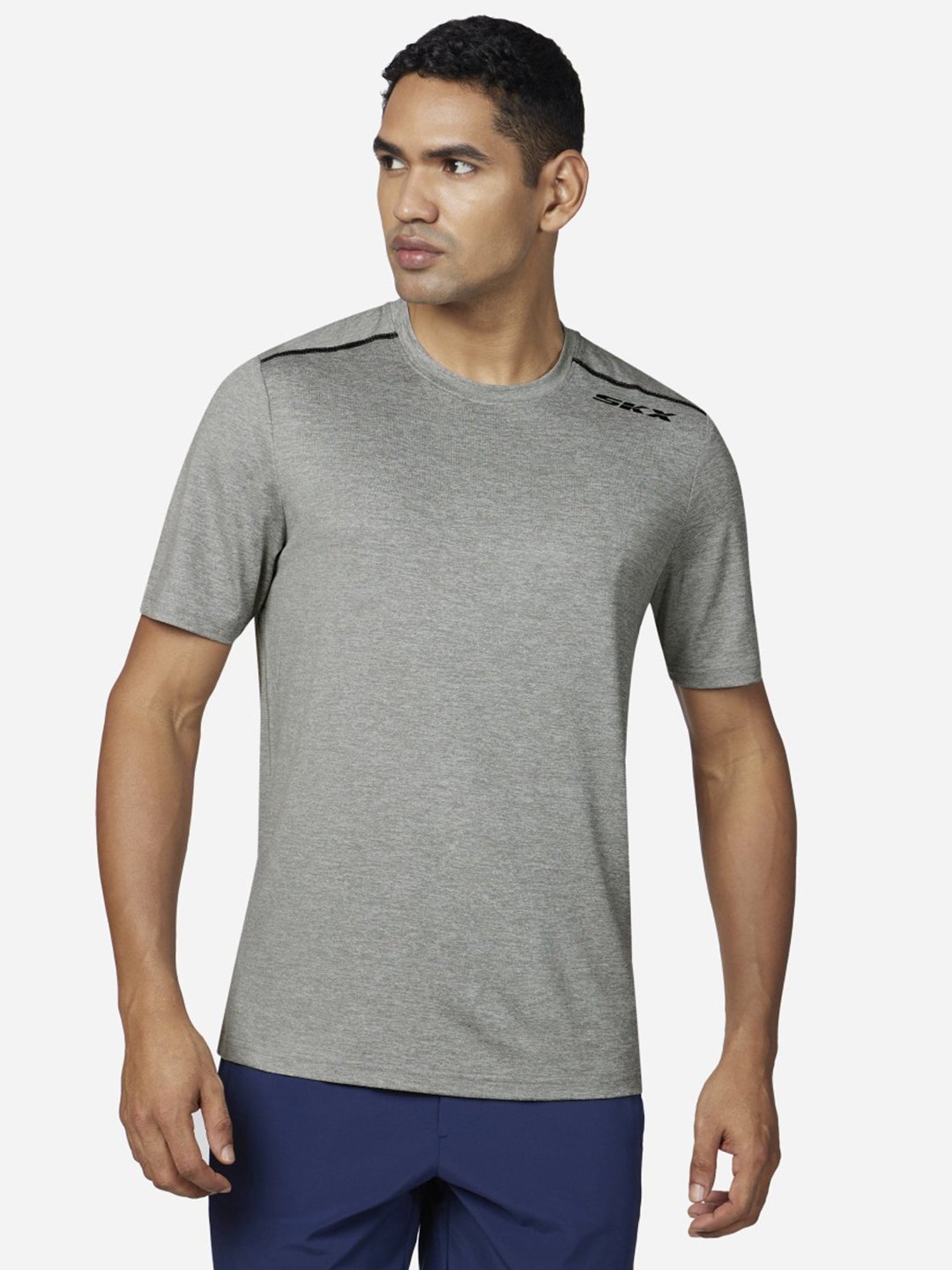 Skechers Grey Regular Fit T-Shirt