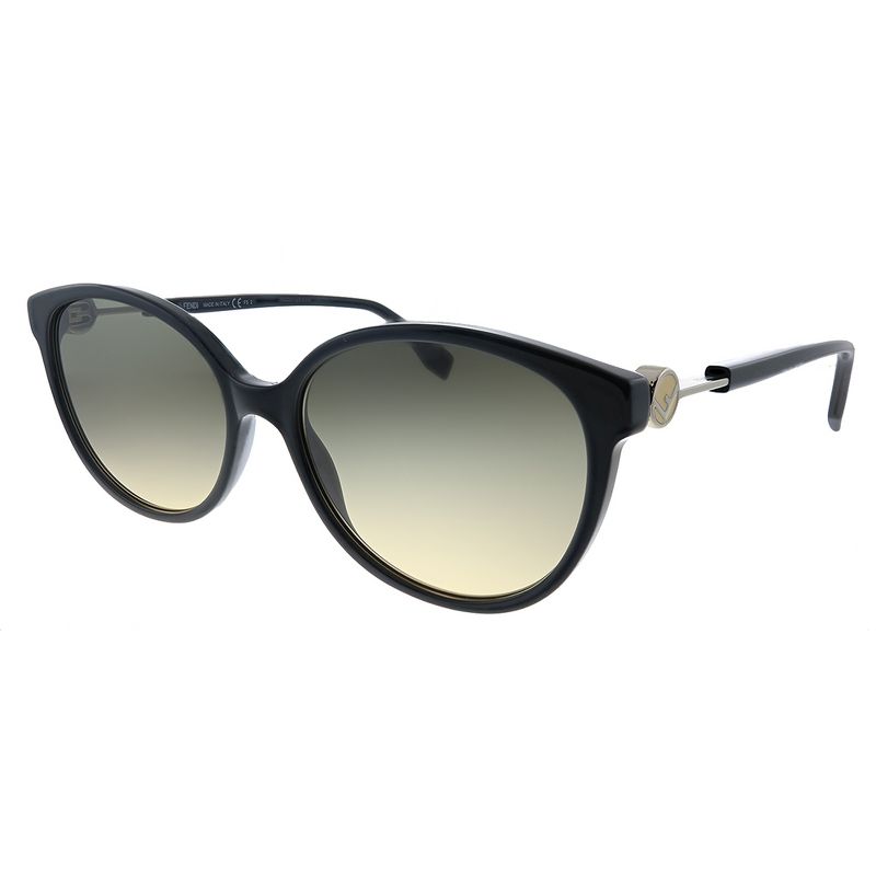 Fendi F is Fendi FF 0373/S 807 Womens Cat-Eye Sunglasses Black 57mm