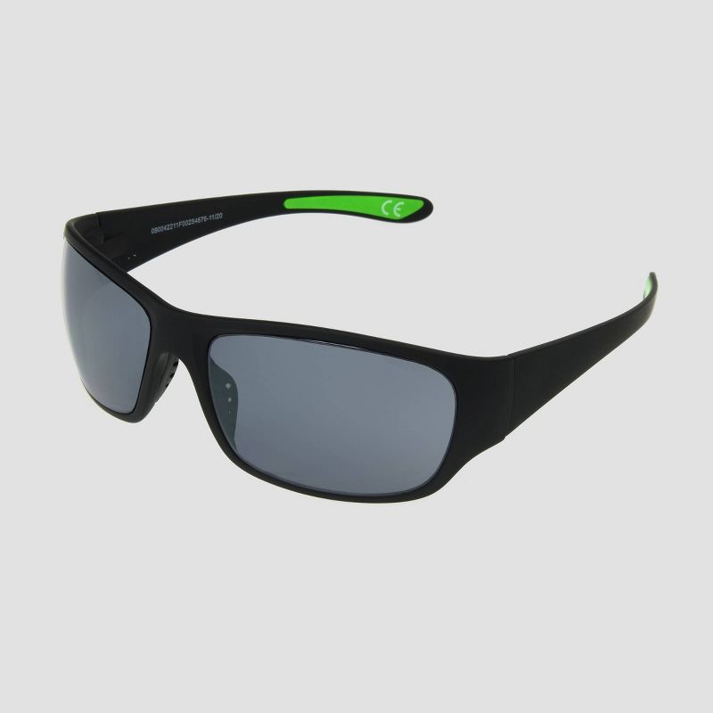 Men's Wrap Sport Sunglasses - All in Motion™ Black