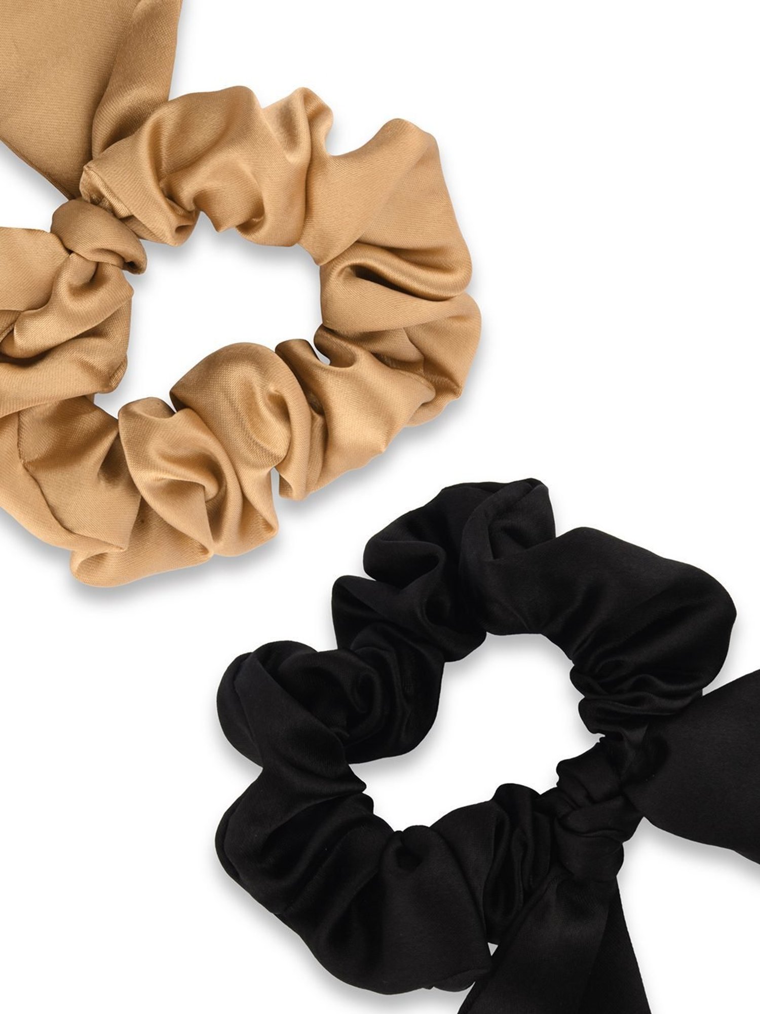 ToniQ Multicolor Ponytail Holder Scrunchie - Set of 2