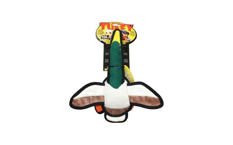 Tuffy Junior Barn Yard Duck Dog Toy - Brown