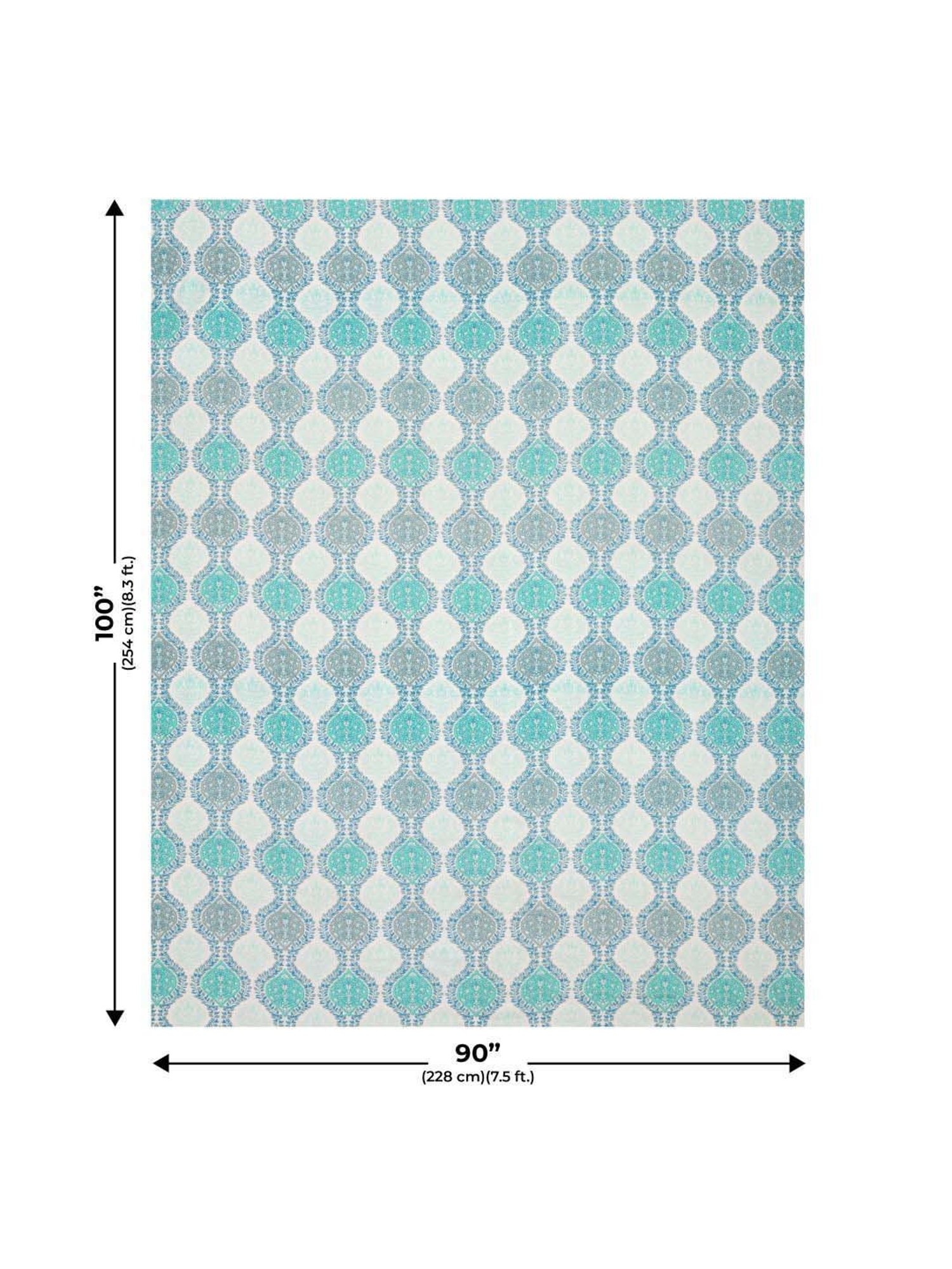 JaipurFabric Ocean Blue Mulmul Cotton 150 GSM Reversible Ac Dohar