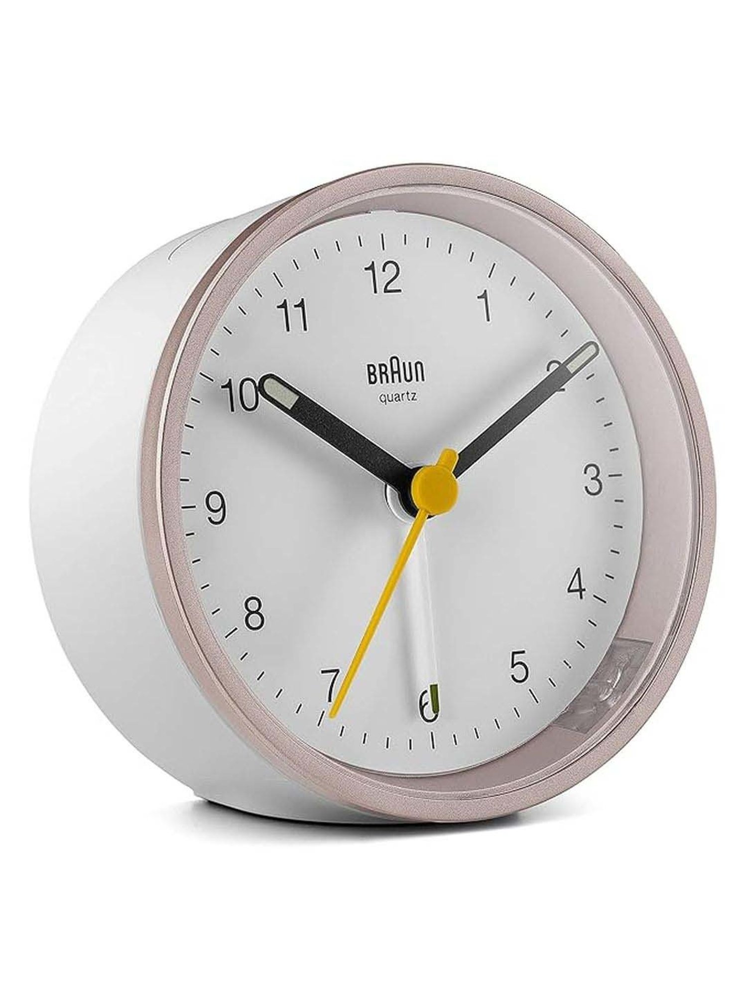 Braun White Classic Analog Alarm Clock