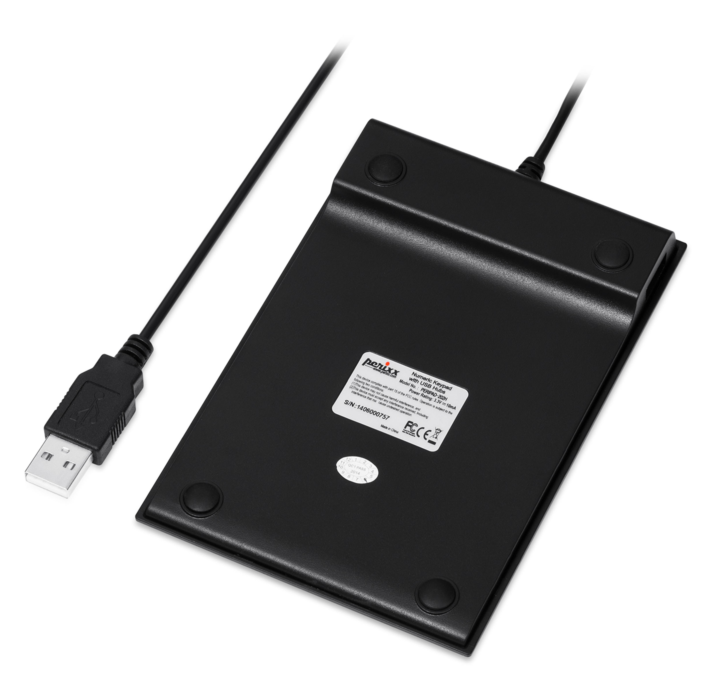 Perixx PERIPAD-303 Wired USB Backlit Mechanical Numeric Keypad, Kailh Brown Switch Illuminated Number Keypad with Office Shortcut Keys, Full Size 22 Keys