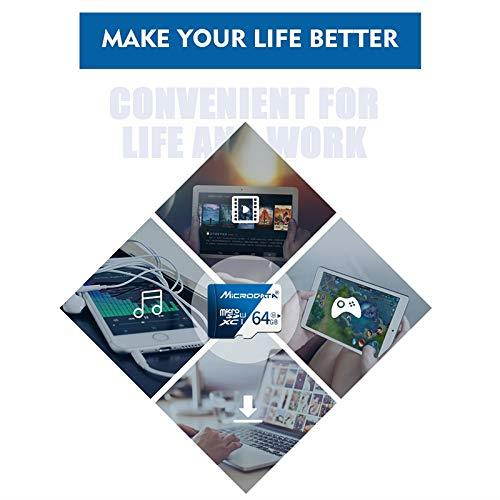 Alice Zeng 64GB U3 Blue and White TF (Micro SD) Memory Card