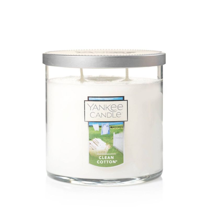 12.5oz Lidded Glass Jar 2-Wick Clean Cotton Candle - Yankee Candle