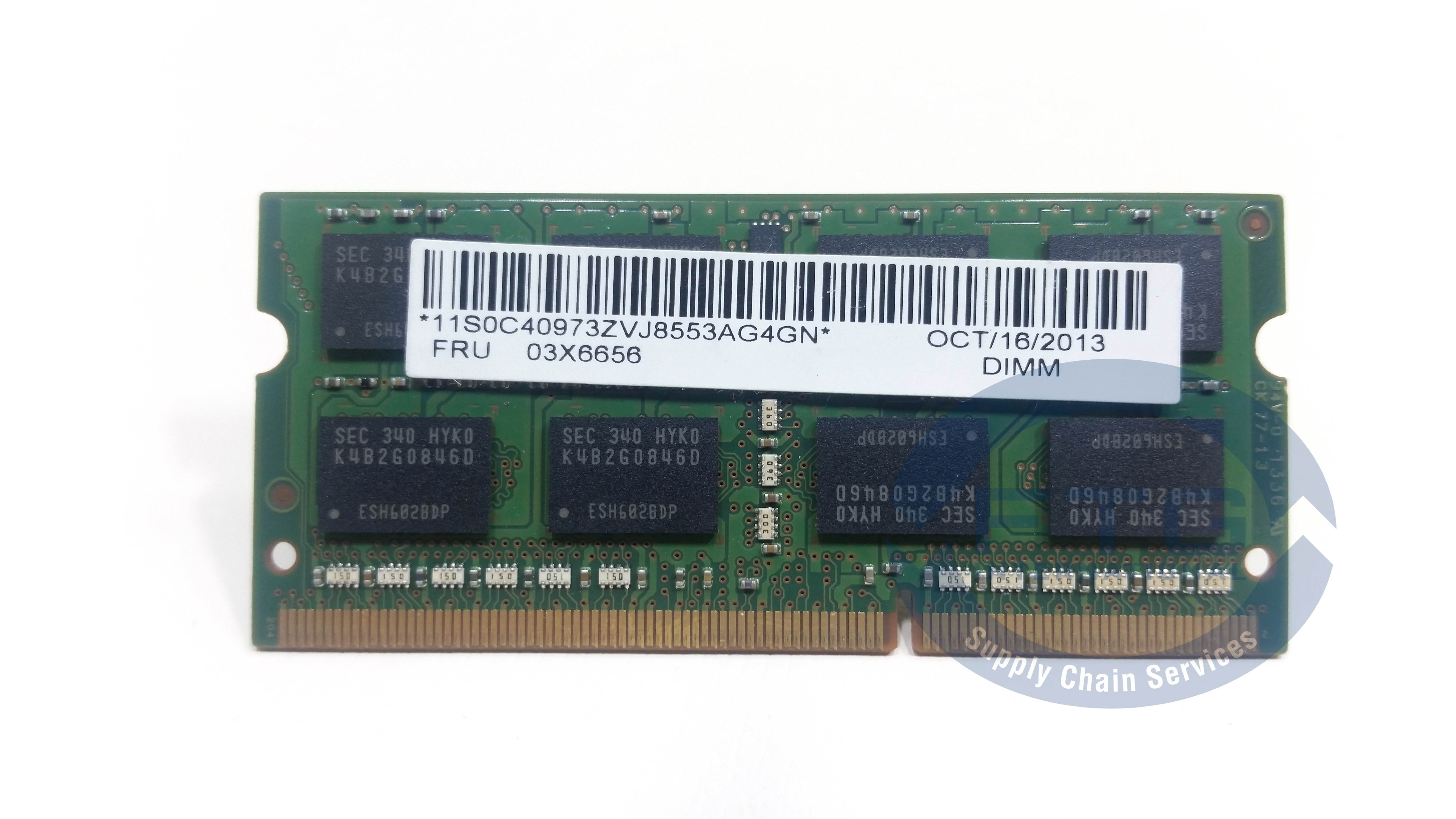 03X6656 4GB PC3-12800 DDR3-1600 SODIMM RAM