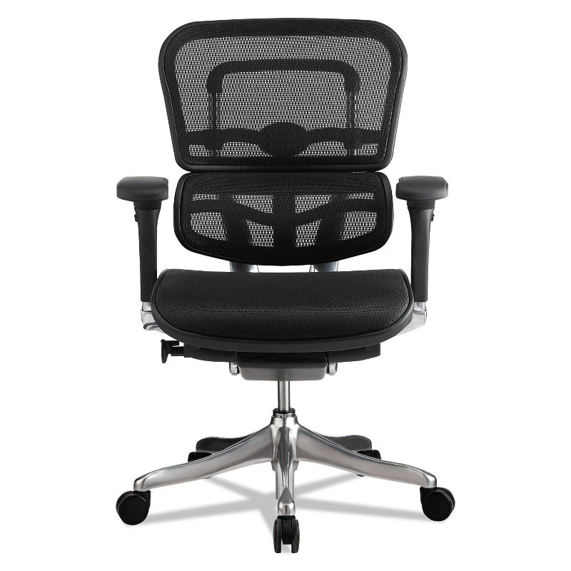 Eurotech Ergohuman Elite Mid-Back Mesh Chair, Black ME5ERGLTN15