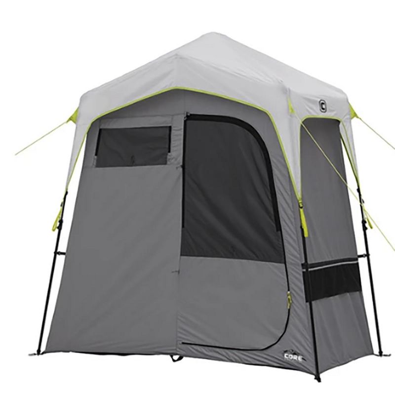 Caravan Canopy Domain 10 x 20 Foot Straight Leg Instant Canopy Tent Set, Black