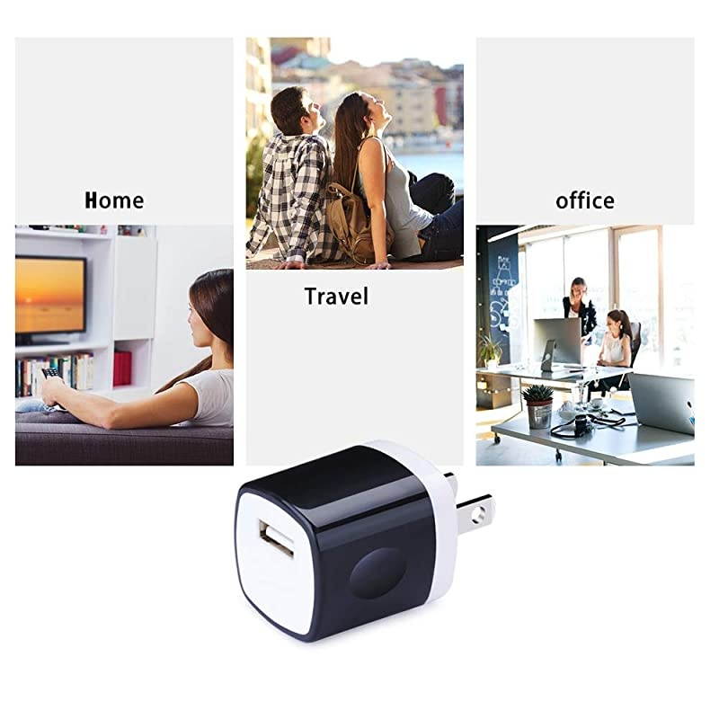 USB Wall Charger, Charging Block,  5 Pack 1A 5V One Port Power Adapter Plug Cube Box Compatible Phone 12Pro XR SE X 8 7 6S 6 5, Galaxy S21 Ultra S10/9/8/7, Note 20/9/8 S7,V60 G8 G5,Nexus,Moto Z3
