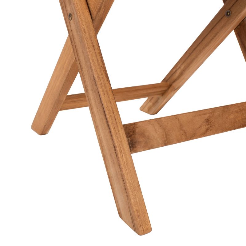 Barley Flower Shelf 3pc Bistro Set - Natural - Safavieh