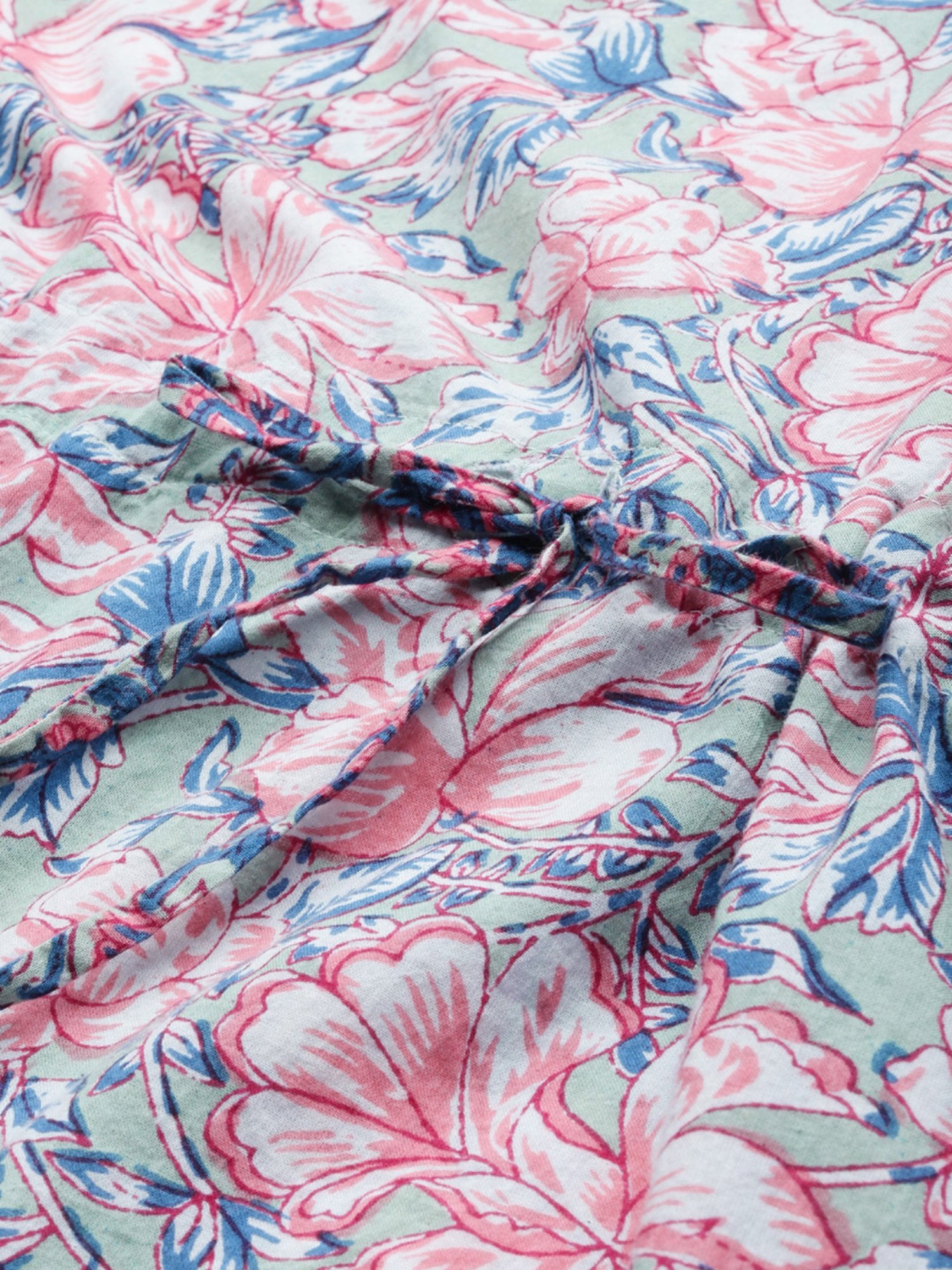 Clt.s Multicolor Printed Kaftan With Pyjamas