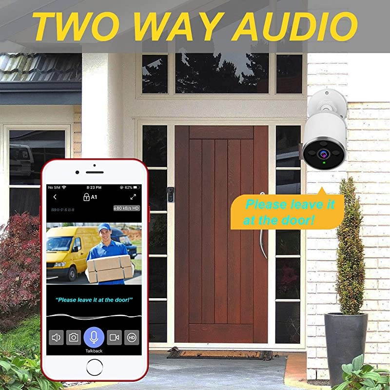 Security Camera WiFi IP Home CameraR2C 1080P HD Baby Monitor Wireless Pet Camera with AI Human Sound Detection Free Cloud Included 2Way AudioWorks with Alexa PanTilt Night Vision