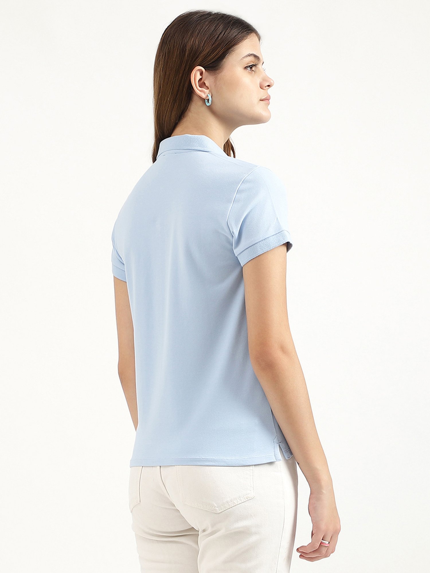 United Colors of Benetton Sky Blue Polo T-Shirt