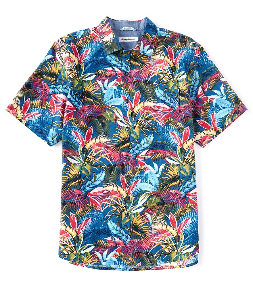 Visconti Big & Tall Abstract Print Long-Sleeve Woven Shirt