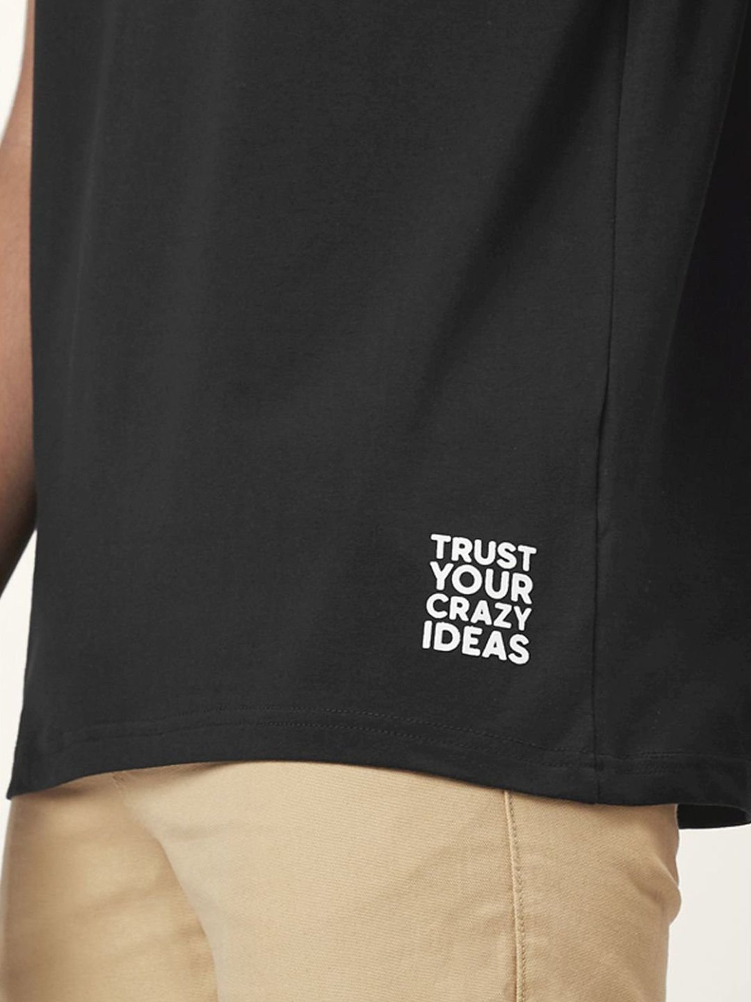 Coolsters by Pantaloons Kids Black Cotton Printed T-Shirt