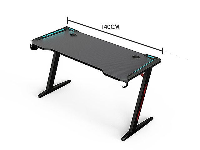 RESPAWN 3000 Gaming Computer Desk - Ergonomic Height Adjustable Gaming Desk, in Blue (RSP-3000-BLU)