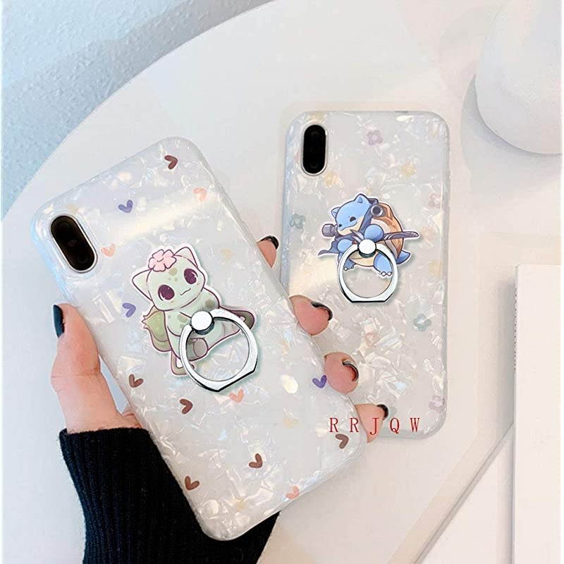 Ring Holder Stand,Ring Stand Holder 360 Rotation Kickstand Finger Ring Cute Grip Stand for Cellphones,Smartphones and Tablets(Blastoise,Bulbasaur)