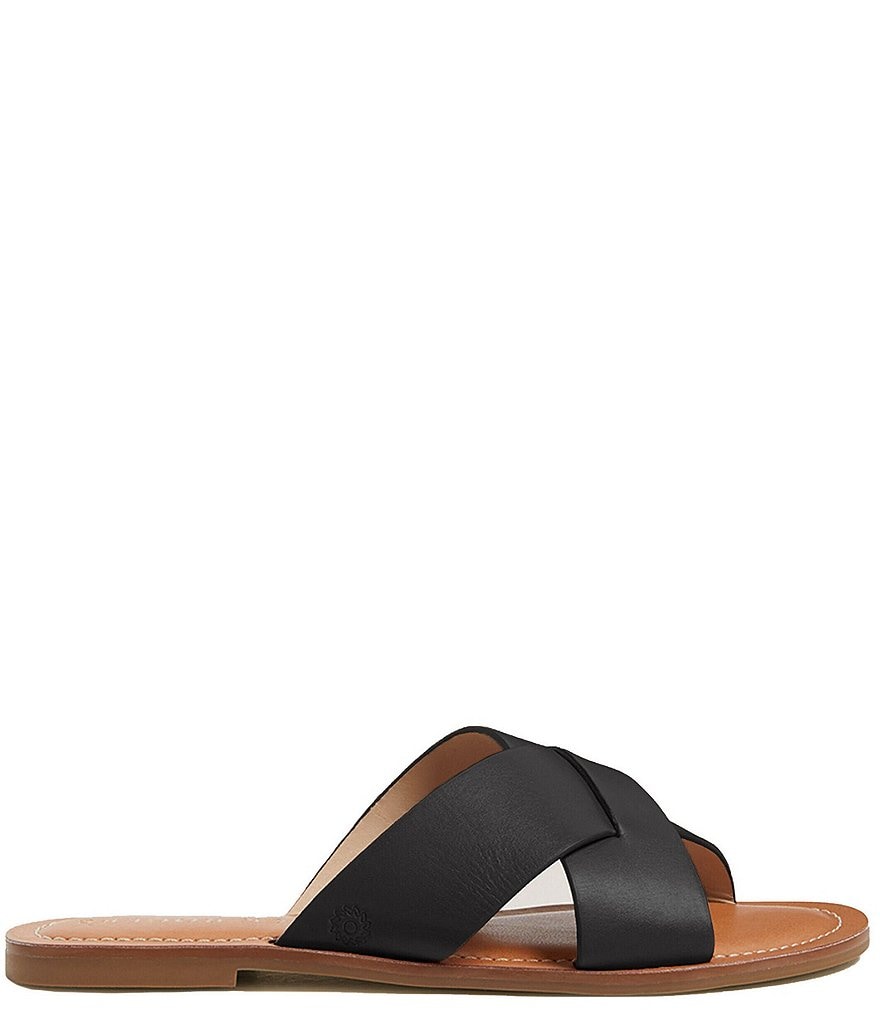 Jack Rogers Slotted Sloane X Band Leather Sandals