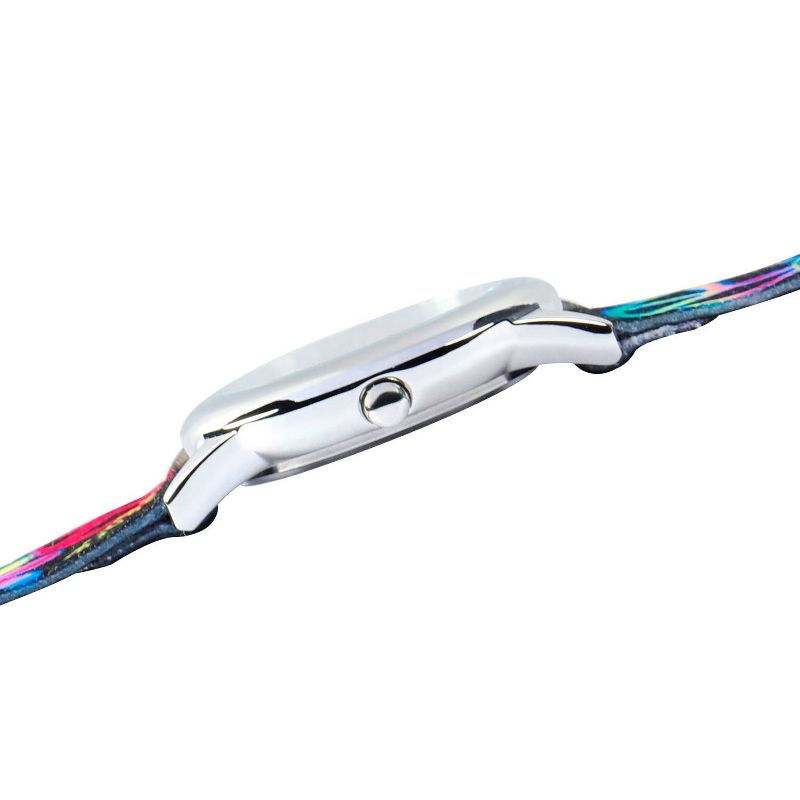 Girls' Red Balloon Peace-Love & Happiness Stainless Steel Watch - Black