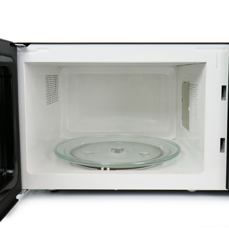 Oster 1.1 CuFt Digital Microwave Oven in Black and Silver