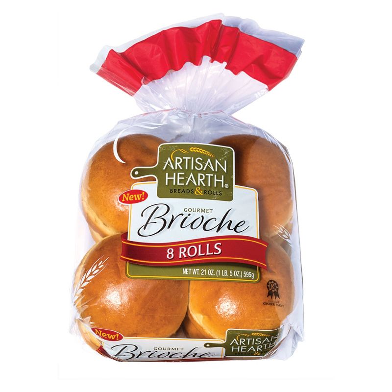 Artisan Hearth Brioche Rolls - 21oz/8ct