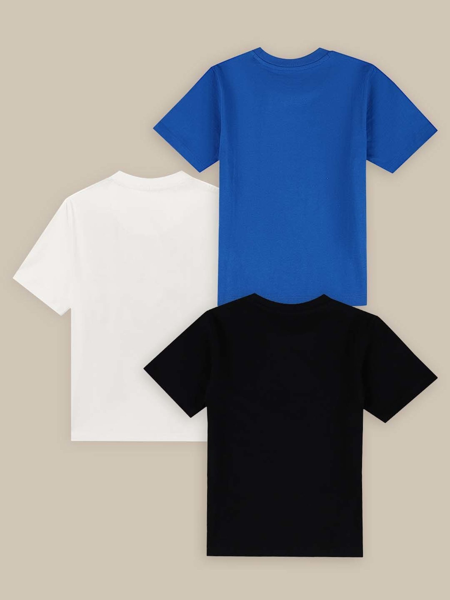 Kidsville Multicolor Cotton Printed T-Shirt (Pack of 3)