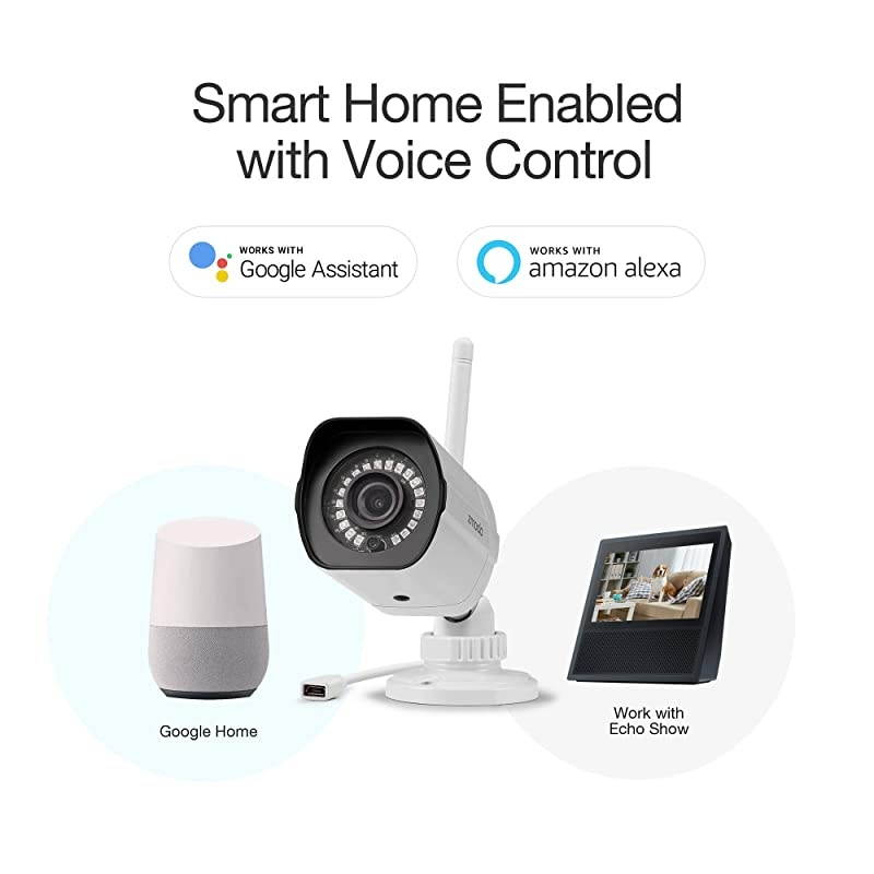 Security Camera Outdoor,  Wireless Camera, 1080p Night Vision, IP65 Weatherproof, WiFi Cameras for Home Security