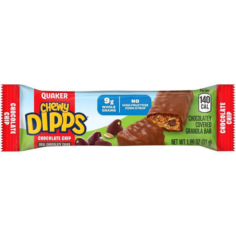 Quaker Chewy Dipps & Chocolate Chip Granola Bars Bundle