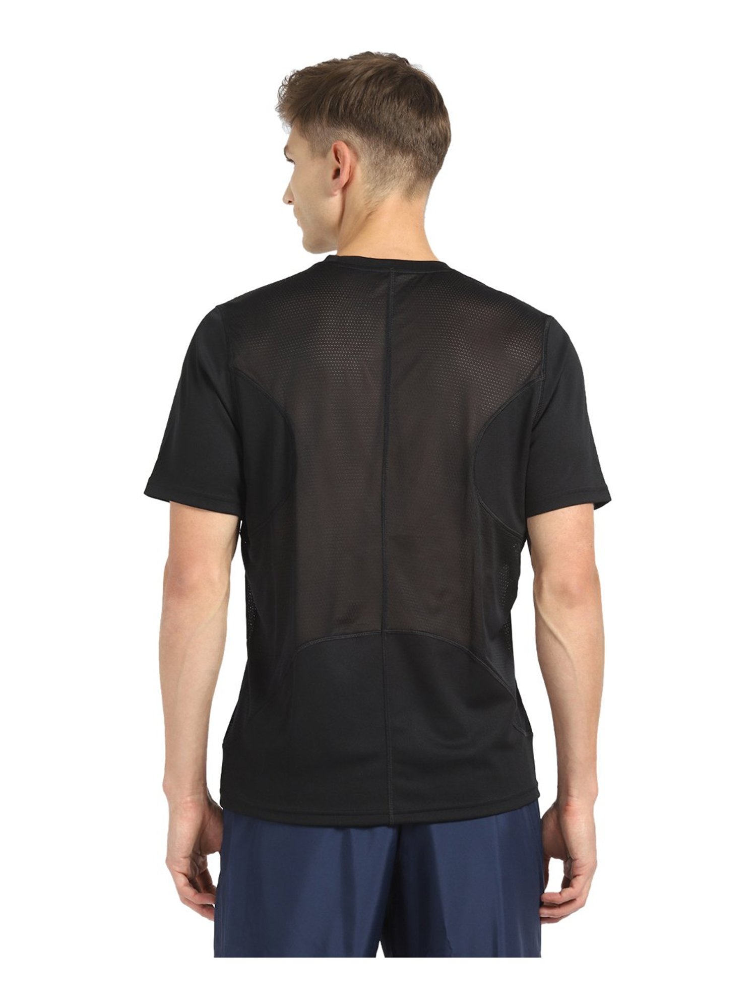 Reebok Black Round Neck T-Shirt
