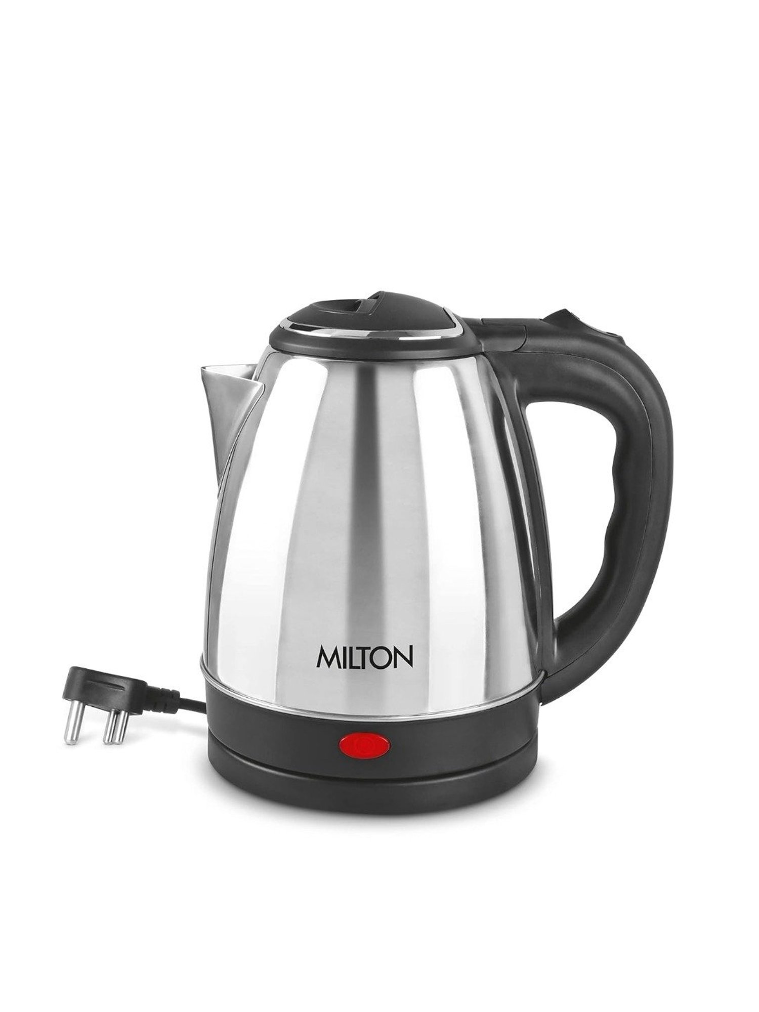 Milton Euroline Go Electro 1.2 Stainless Steel Electric Kettle 1500W with Power Indicator (Silver)